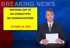 NEWS ANCHOR WITH HEADLINE